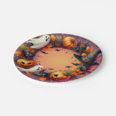 Enchanted Halloween Feest Krans Papieren Bordje (Gekanteld)