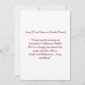 Enchanted Halloween Night Thank-You Card Bedankkaart (Achterkant)