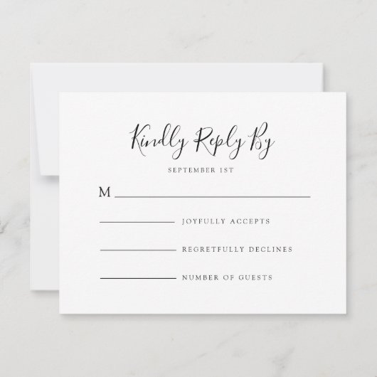 Enchanted Hanging Lanterns Wedding RSVP Kaartje (Achterkant)