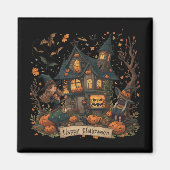 Enchanted Haunted House Halloween Magneet (Voorkant)