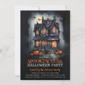 Enchanted Haunted House Halloween Party Kaart (Voorkant)