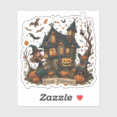 Enchanted Haunted House Halloween Sticker (Vel)