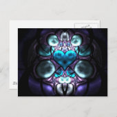 Enchanted Heart Fractal Briefkaarten (Voorkant / Achterkant)