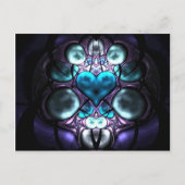 Enchanted Heart Fractal Briefkaarten (Voorkant)