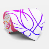 Enchanted Heart: Uniek Liefde Symbool Ontwerp Stropdas (Opgerold)