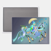 Enchanted Horse Ride Magneet (Voorkant / Achterkant)