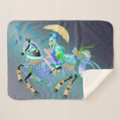 Enchanted Horse Ride Sherpa Deken (Voorkant (horizontaal))