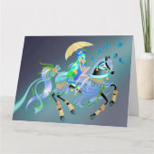 Enchanted Horse Ride wenskaart Kaart (Voorkant)