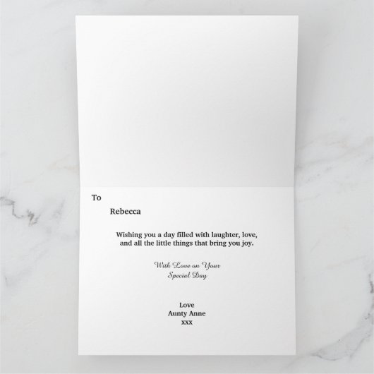 Enchanted Horse Ride wenskaart Kaart (Binnen)