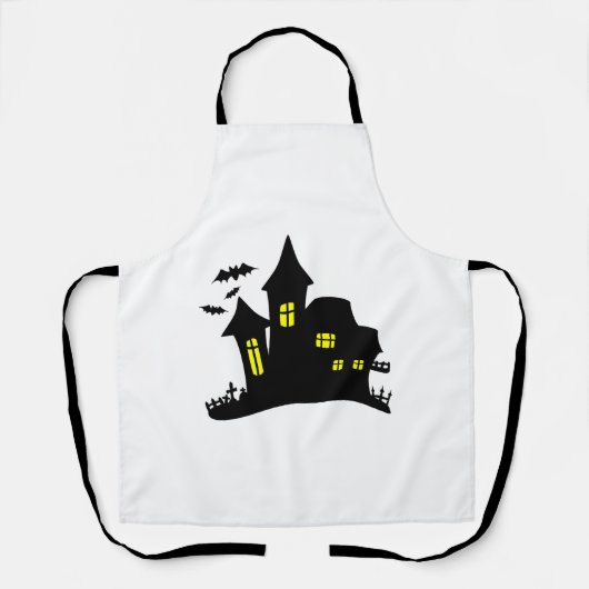 Enchanted House Haunted Halloween Schort (Voorkant)