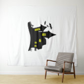 Enchanted House Haunted Halloween Wandkleed (In Situ (horizontaal))