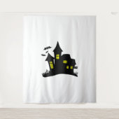 Enchanted House Haunted Halloween Wandkleed (Voorkant)