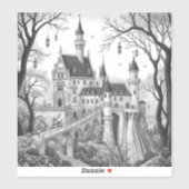 Enchanted Ink Dreams: Black & White Fairy Tale  Sticker (Vel)