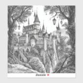Enchanted Ink Dreams: Black & White Fairy Tale  Sticker (Vel)