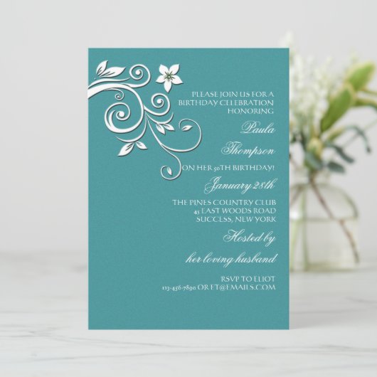 Enchanted Invitation Kaart (Staand voorkant)