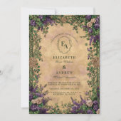 Enchanted Ivy Garden Wedding Kaart (Voorkant)
