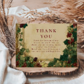 Enchanted Ivy Greenery Wedding Bedankkaart