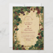 Enchanted Ivy Greenery Wedding Kaart (Voorkant)