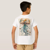 Enchanted Jellyfish: Mystieke onderwater elegantie T-shirt (Achterkant volledig)