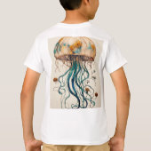 Enchanted Jellyfish: Mystieke onderwater elegantie T-shirt (Achterkant)
