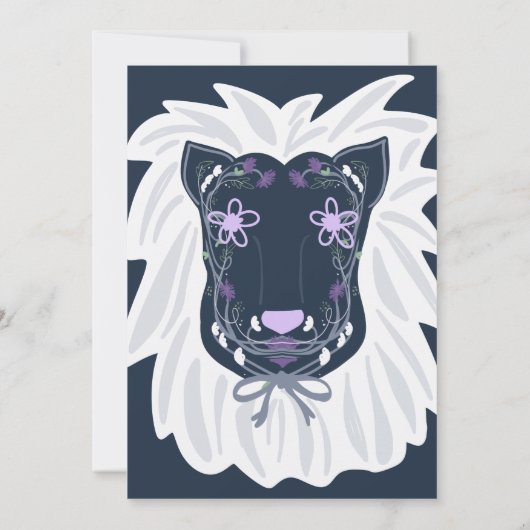 Enchanted Jungle Lion Second Birthday Kaart (Achterkant)