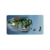 Enchanted kerstboomlabels etiket (Voorkant)