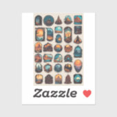 Enchanted Kingdoms Sticker Pack: Fantasy Landscape (Vel)