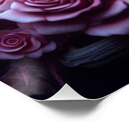 Enchanted Kitten Haven: 3D Dark Fantasy Kunstdruk Perfect Poster (Hoek)