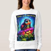 Enchanted Ladybug zachte gloeiende fantasie bloem Trui (Voorkant)