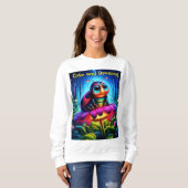 Enchanted Ladybug zachte gloeiende fantasie bloem Trui (Voorkant volledig)