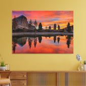 Enchanted Lake Sunset Canvas Afdruk (Insitu (Woonkamer))