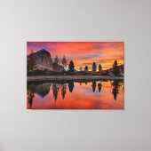 Enchanted Lake Sunset Canvas Afdruk (Voorkant)