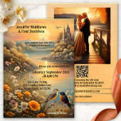 Enchanted Lake Tortelduifjes huwelijksreceptie Kaart