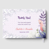 Enchanted Lavender Baby shower Gastenboek (Achterkant)