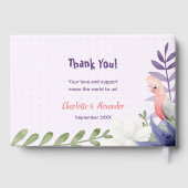 Enchanted Lavender Baby shower Gastenboek (Achterkant)
