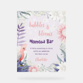 Enchanted Lavender Drink Sign Baby shower Acryl Bord (Voorkant)