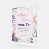 Enchanted Lavender Drink Sign Baby shower Acryl Bord (Hoek)