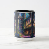 Enchanted Library Mug Tweekleurige Koffiemok (Center)