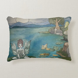 "Enchanted Lily Pond" accent kussen