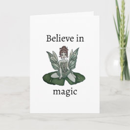 "Enchanted Lily Pond" gevouwen Wenskaart Kaart