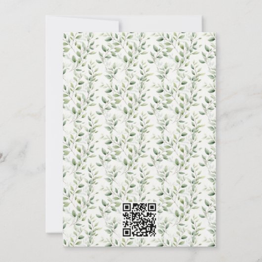 Enchanted Little Fairy Baby shower Invitation Kaart (Achterkant)