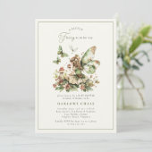 Enchanted Little Fairy Baby shower Invitation Kaart (Staand voorkant)