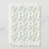 Enchanted Little Fairy Baby shower Invitation Kaart (Achterkant)