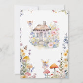 Enchanted Little Fairy op de weg Roze Meisje Baby Kaart (Achterkant)