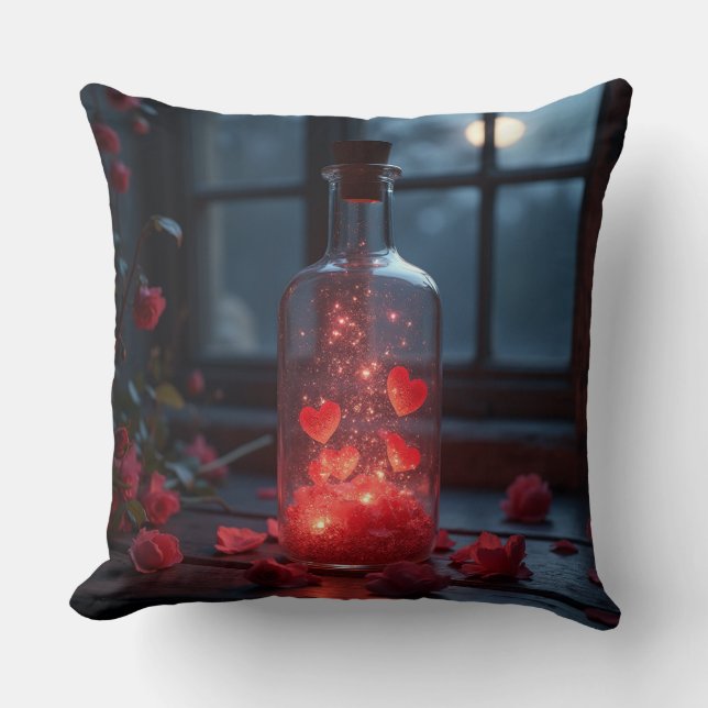 Enchanted Love Bottle Kussen (Voorkant)