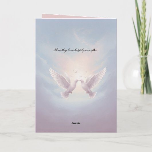 Enchanted Love: Een sprookje bruiloft uitnodiging (Achterkant)