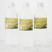 Enchanted Magical Forest Fairies String Lights Waterfles Etiket (Flessen)