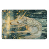 Enchanted Magical Unicorn Fireflies Forest Magneet (Horizontaal)