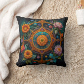 Enchanted Mandala Bloom Pillow Kussen (Deken)