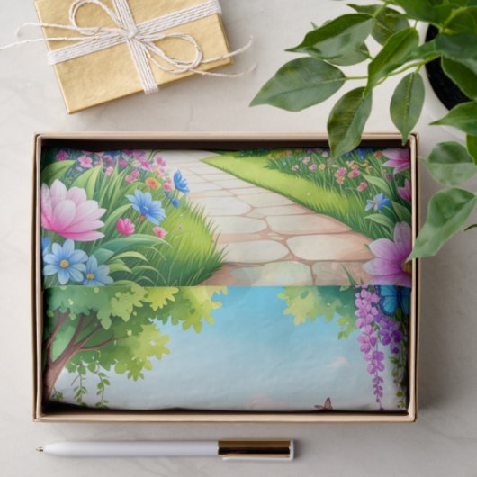 Enchanted Meadow Fairytale Decoupage Tissue Paper Tissuepapier (Geschenk)